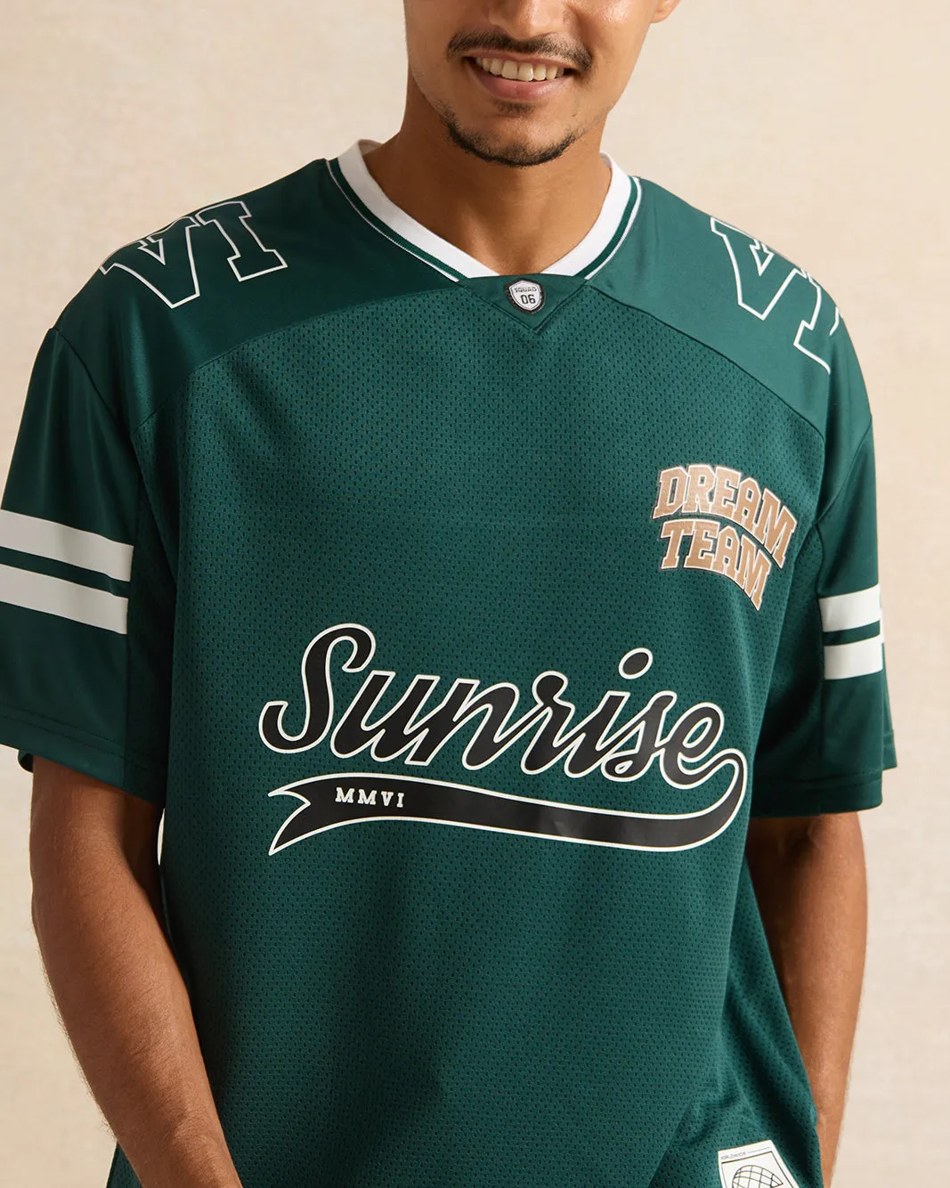 Men Green Printed T-shirt sold by Redtag product image thumbnail 4