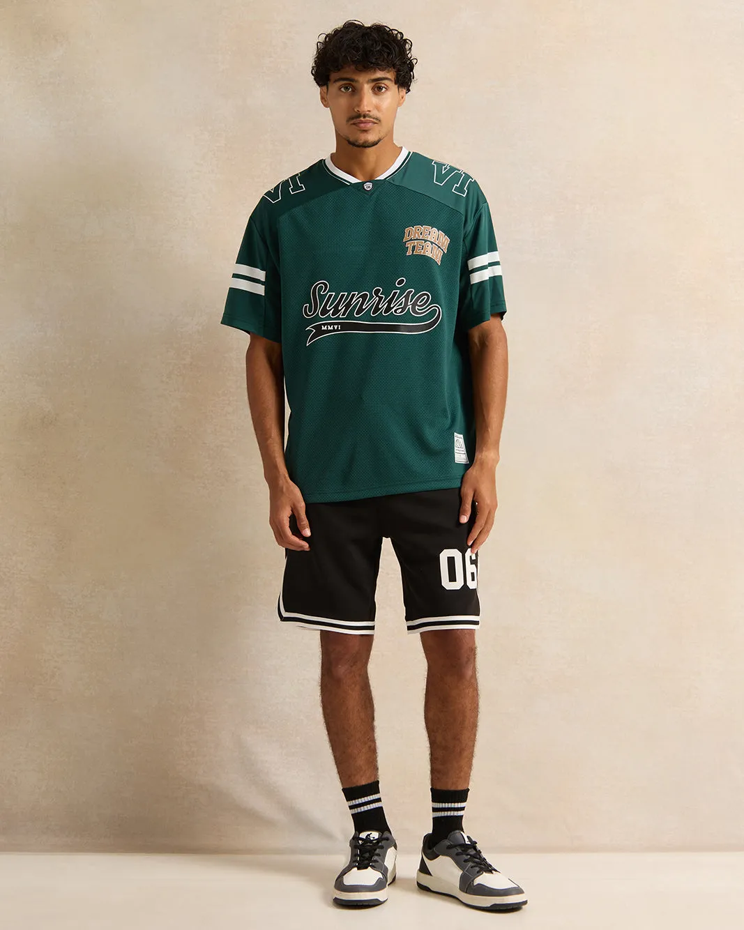 Men Green Printed T-shirt sold by Redtag product image thumbnail 2