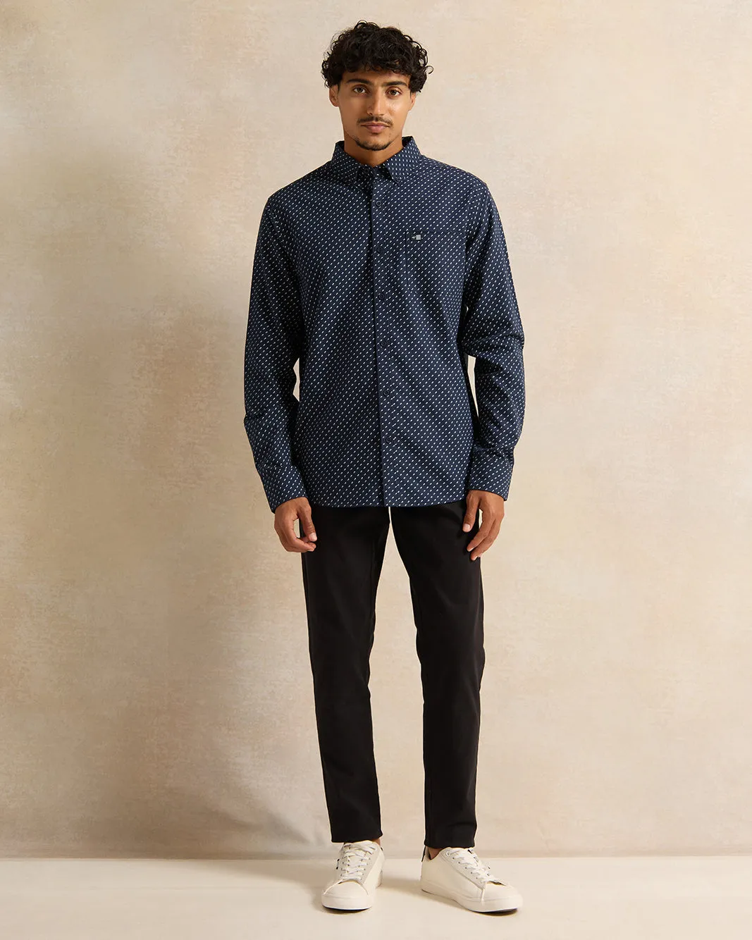 Men Navy Casual Shirt sold by Redtag product image thumbnail 2