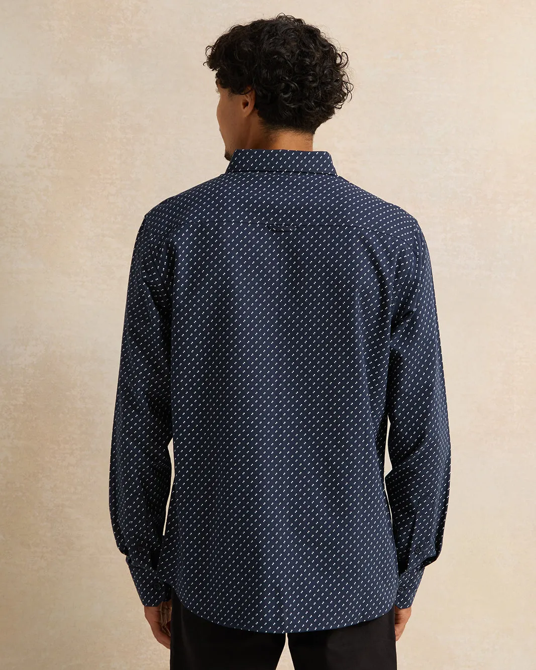 Men Navy Casual Shirt sold by Redtag product image thumbnail 3