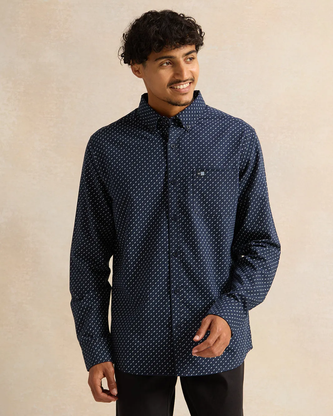 Men Navy Casual Shirt sold by Redtag