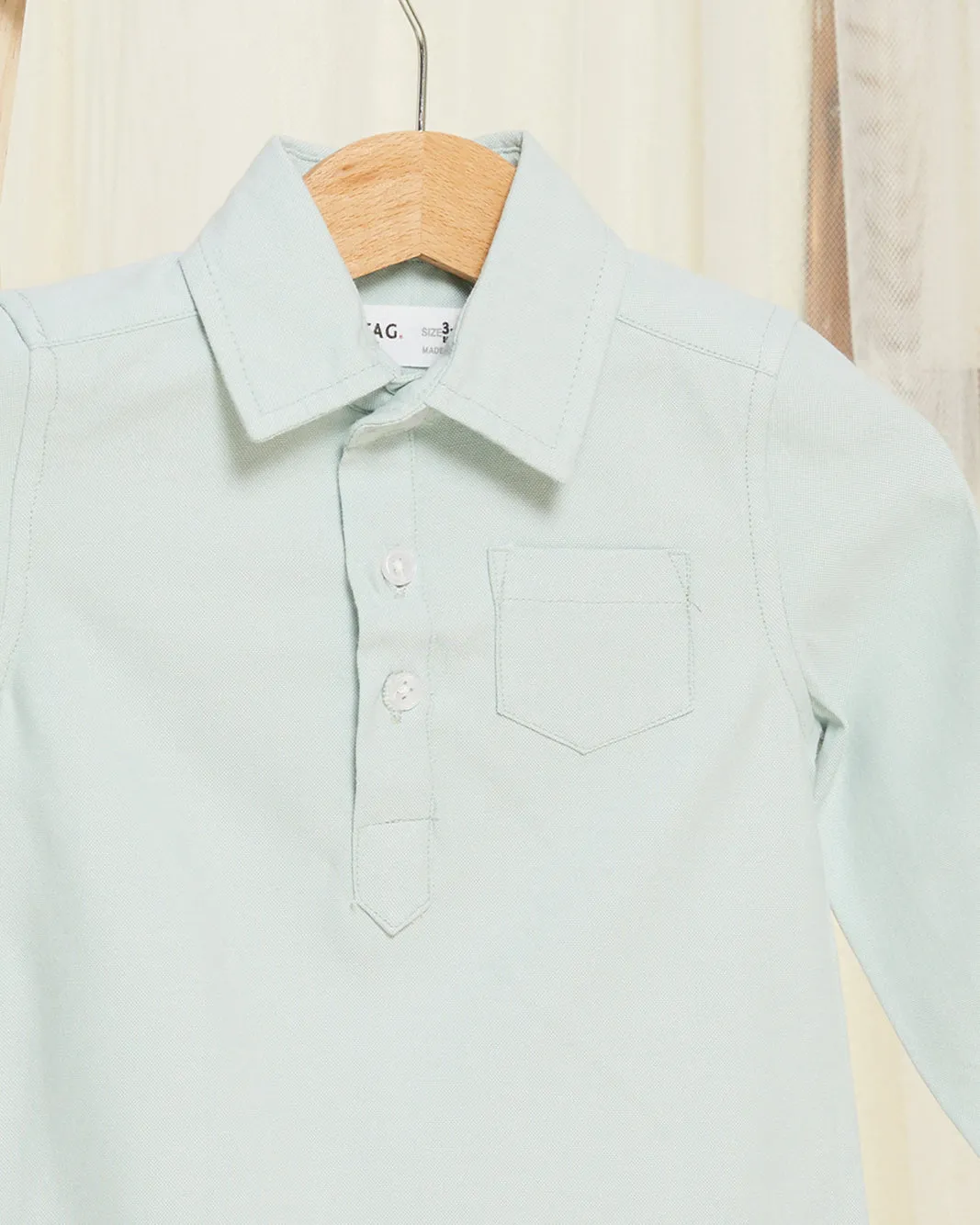 Infant Boys Mint Oxford Shirt sold by Redtag product image thumbnail 2