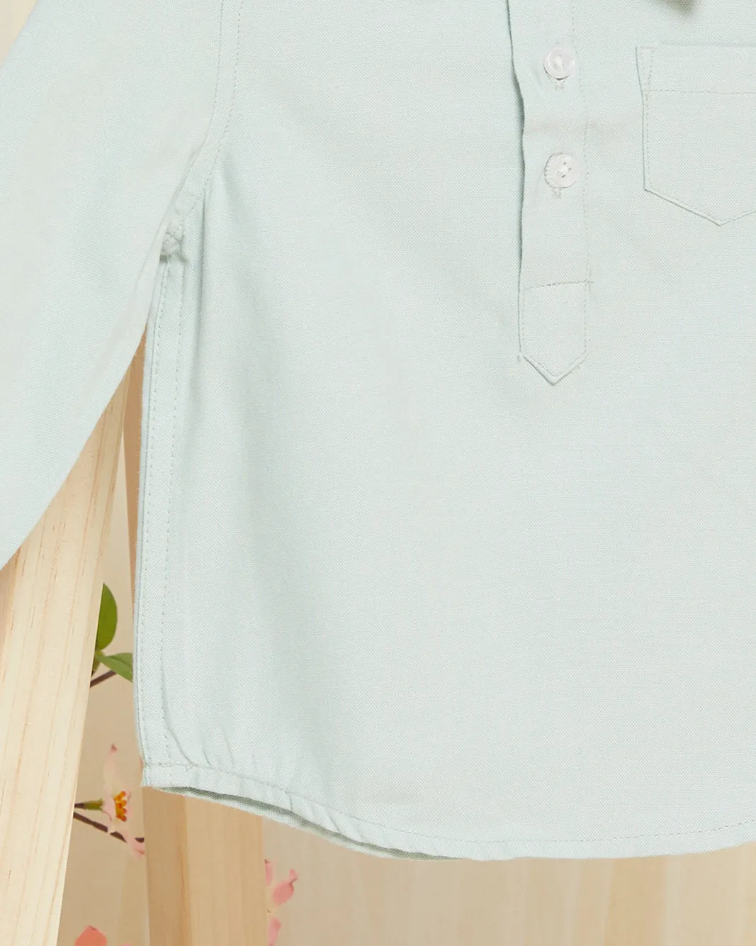 Infant Boys Mint Oxford Shirt sold by Redtag product image thumbnail 4