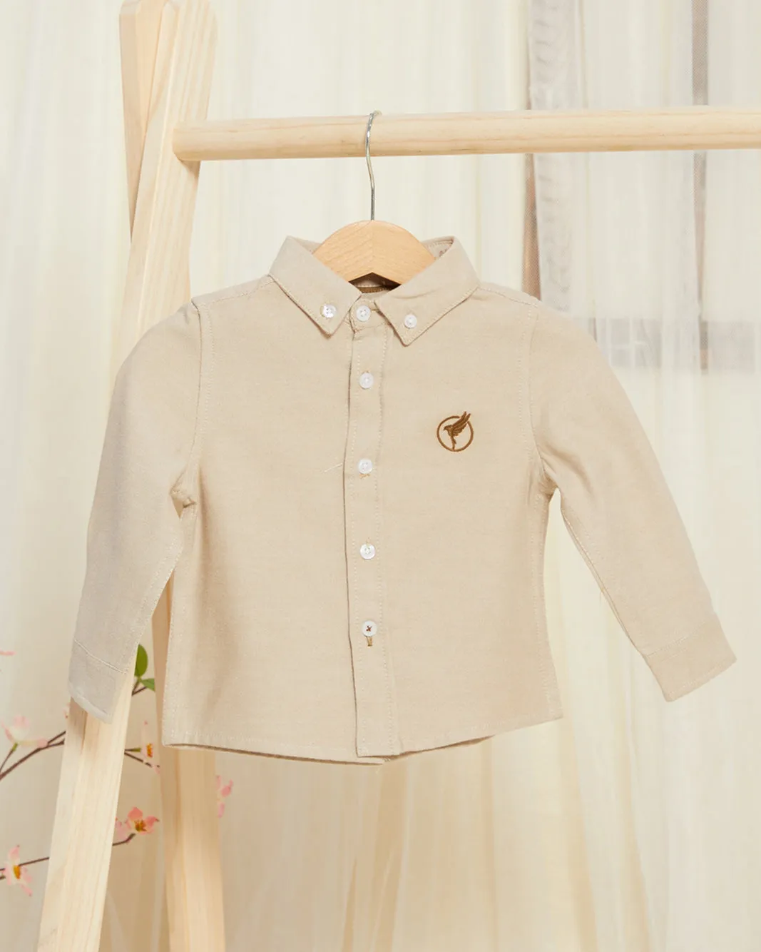 Infant Boys Beige Oxford Shirt sold by Redtag