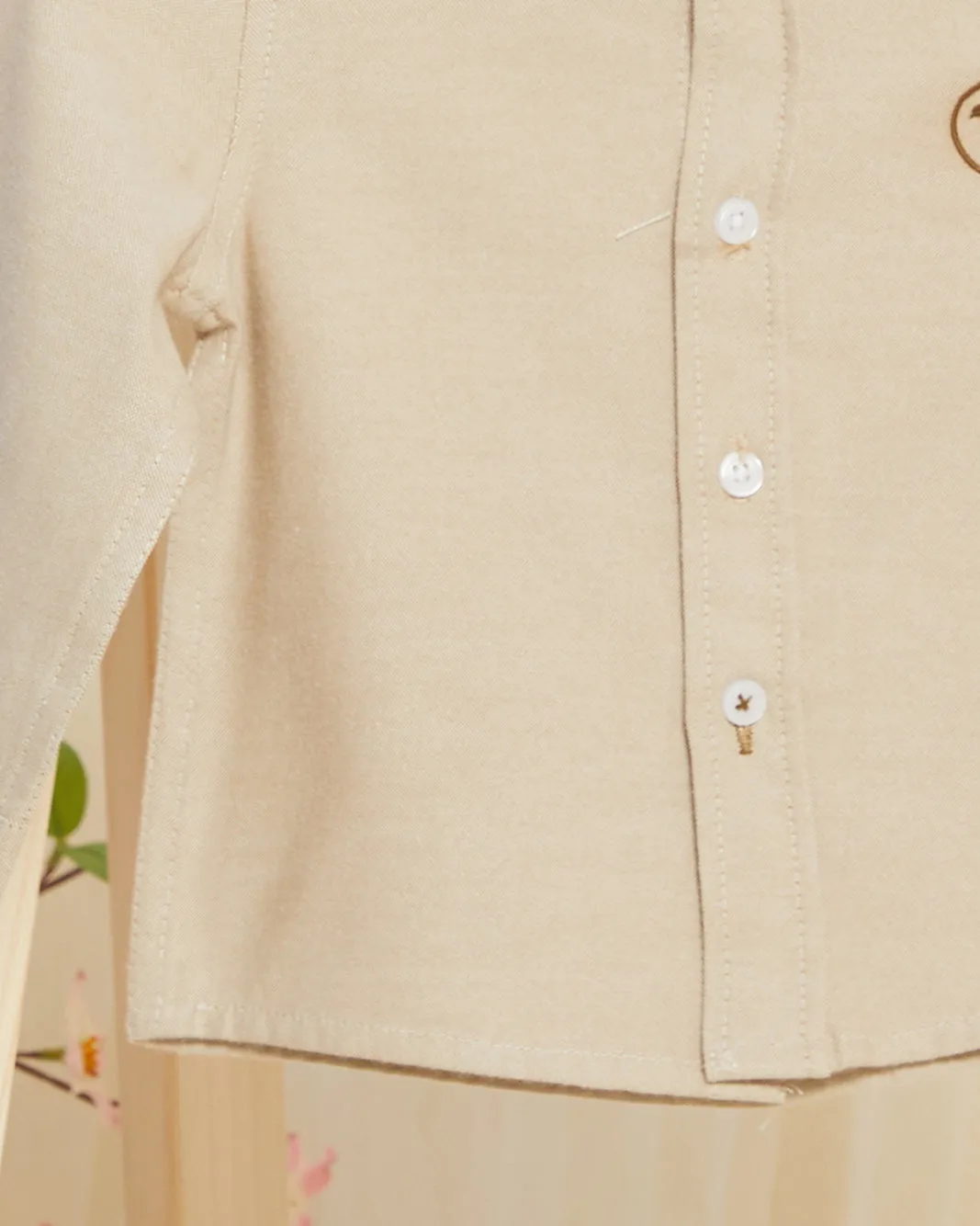 Infant Boys Beige Oxford Shirt sold by Redtag product image thumbnail 4