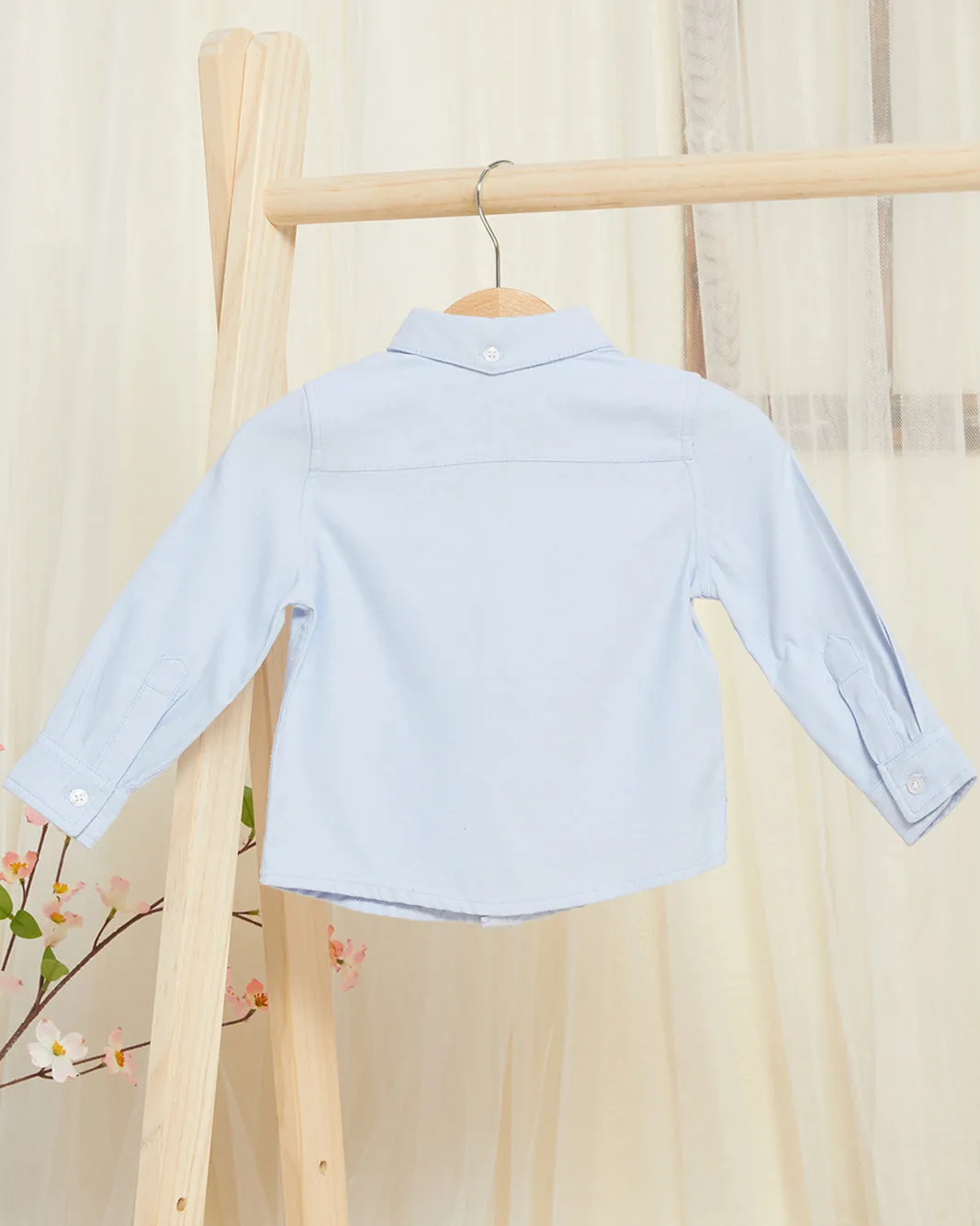 Infant Boys Blue Oxford Shirt sold by Redtag product image thumbnail 3