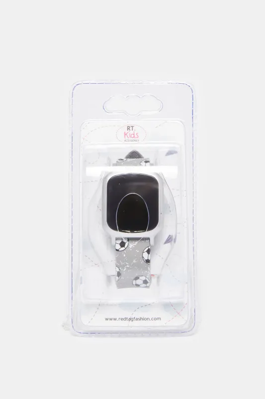 Boys Grey Printed Digital Watch sold by Redtag