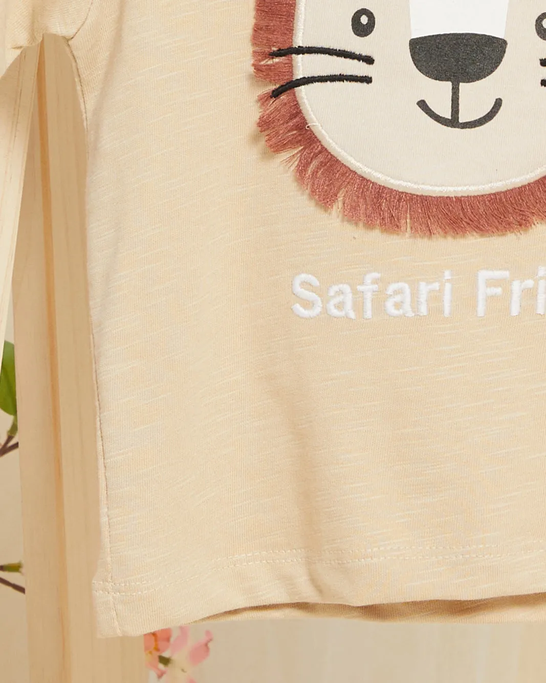 Infant Boys Beige Tiger Print T-shirt sold by Redtag product image thumbnail 3