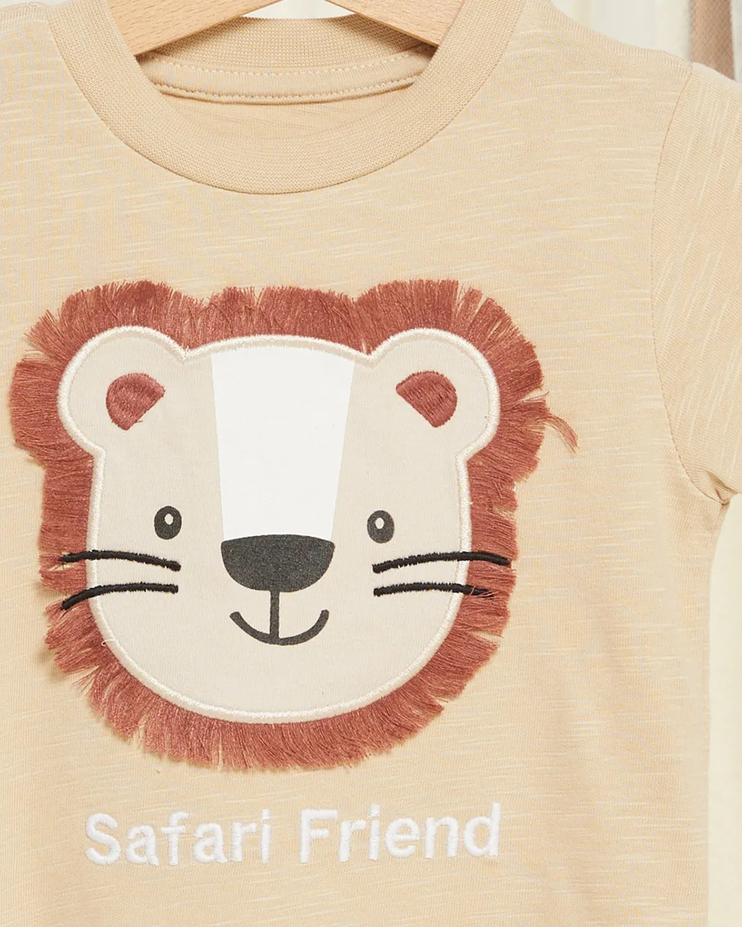 Infant Boys Beige Tiger Print T-shirt sold by Redtag product image thumbnail 2