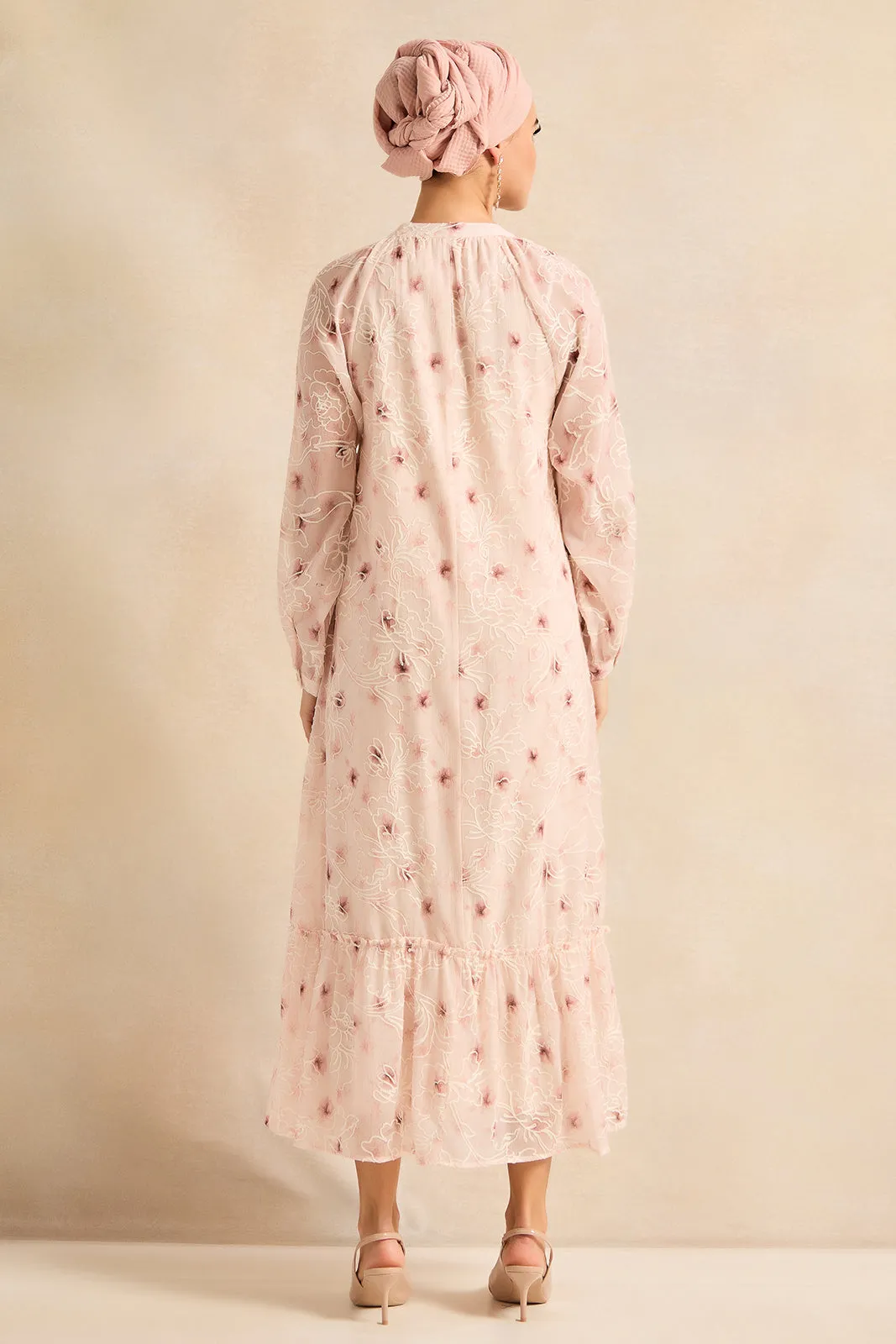 Women Pink Printed Long Maxi Dress sold by Redtag product image thumbnail 3