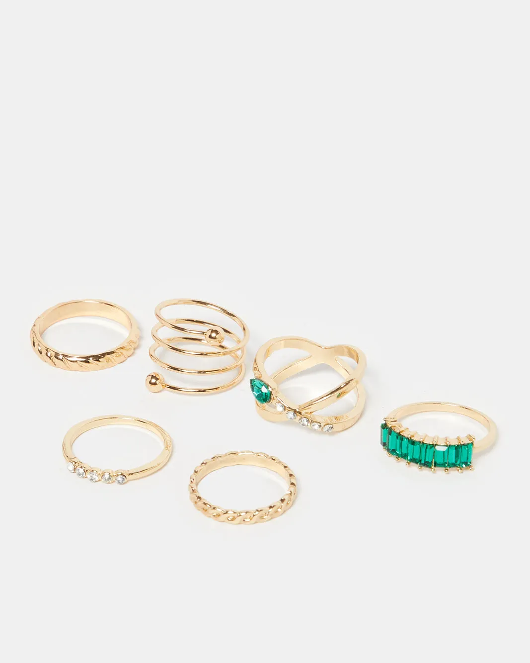 Women Gold Embellished Ring Set (6 Piece) sold by Redtag product image thumbnail 2