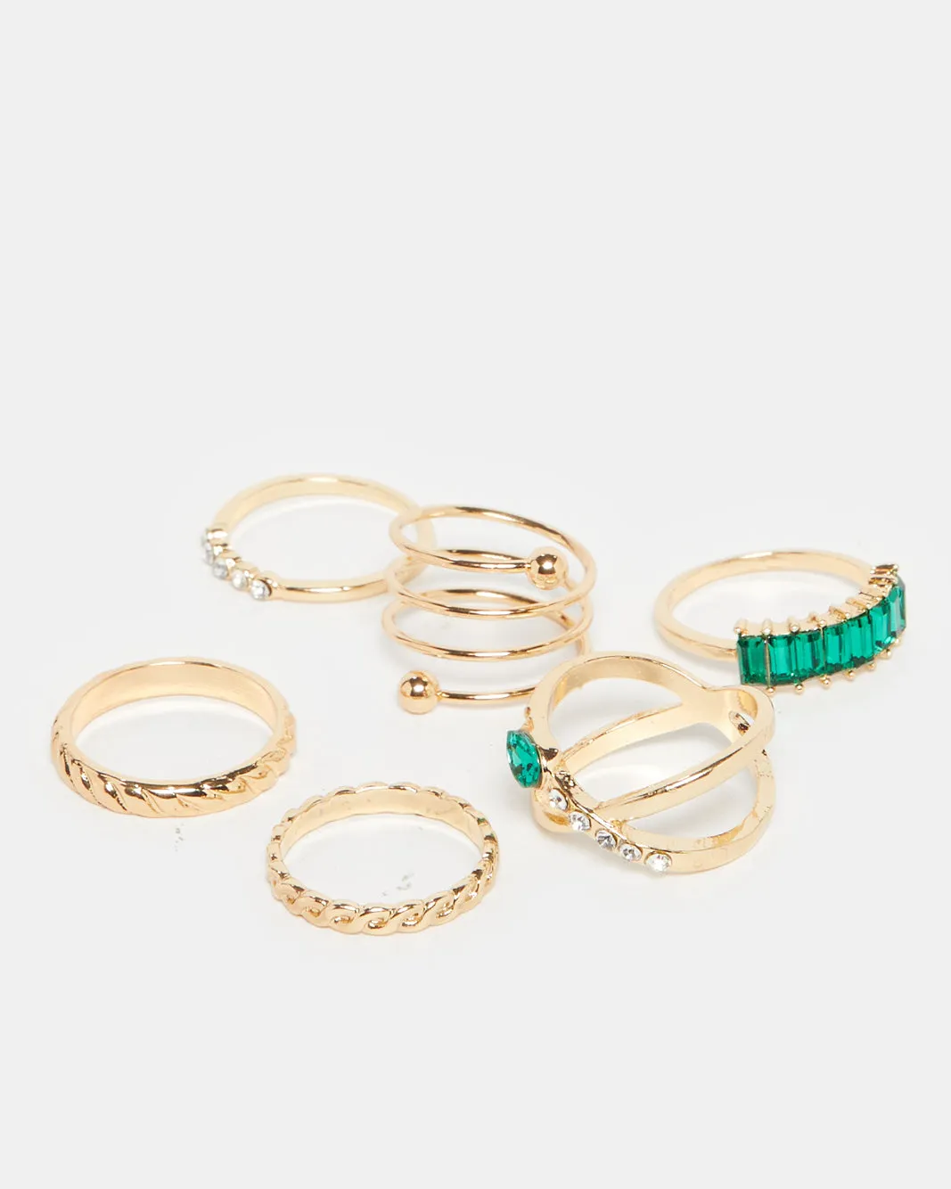Women Gold Embellished Ring Set (6 Piece) sold by Redtag product image thumbnail 3