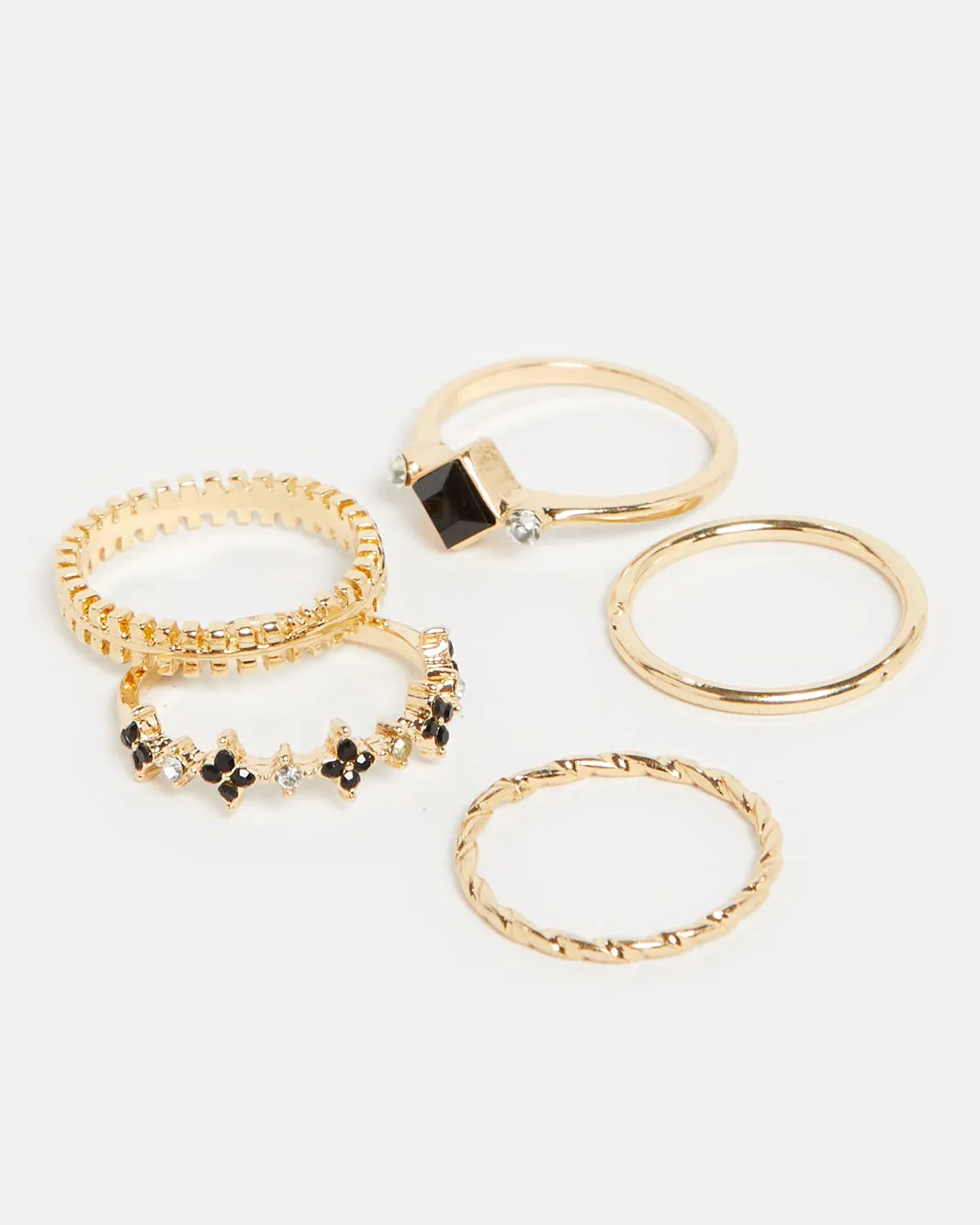 Women Gold Embellished Ring Set (5 Piece) sold by Redtag product image thumbnail 3