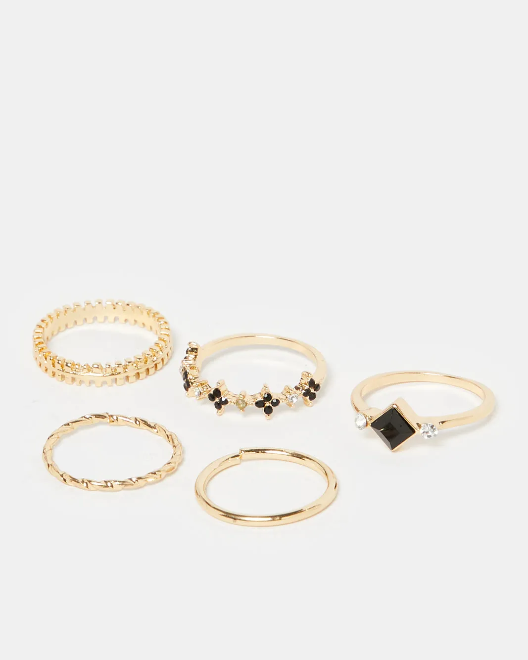Women Gold Embellished Ring Set (5 Piece) sold by Redtag product image thumbnail 2