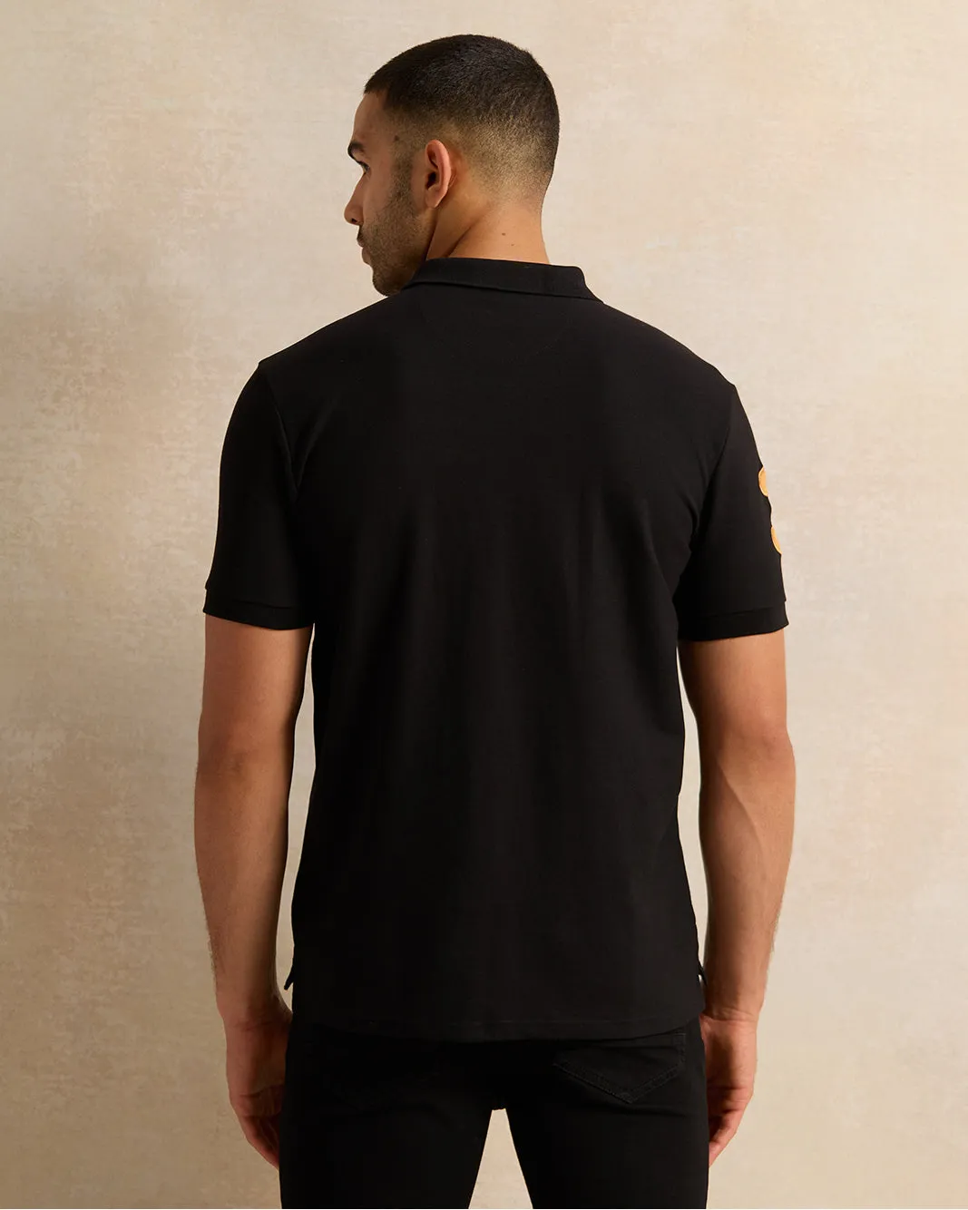 Men Black Badge Polo Shirt sold by Redtag product image thumbnail 3