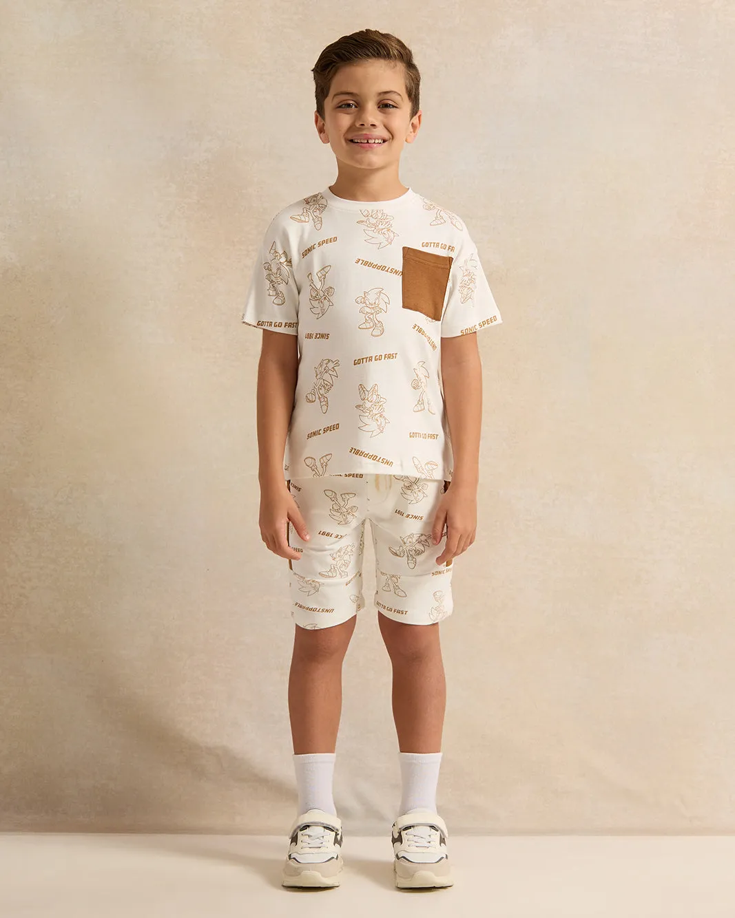 Boys Ivory Sonic Active Shorts sold by Redtag product image thumbnail 2