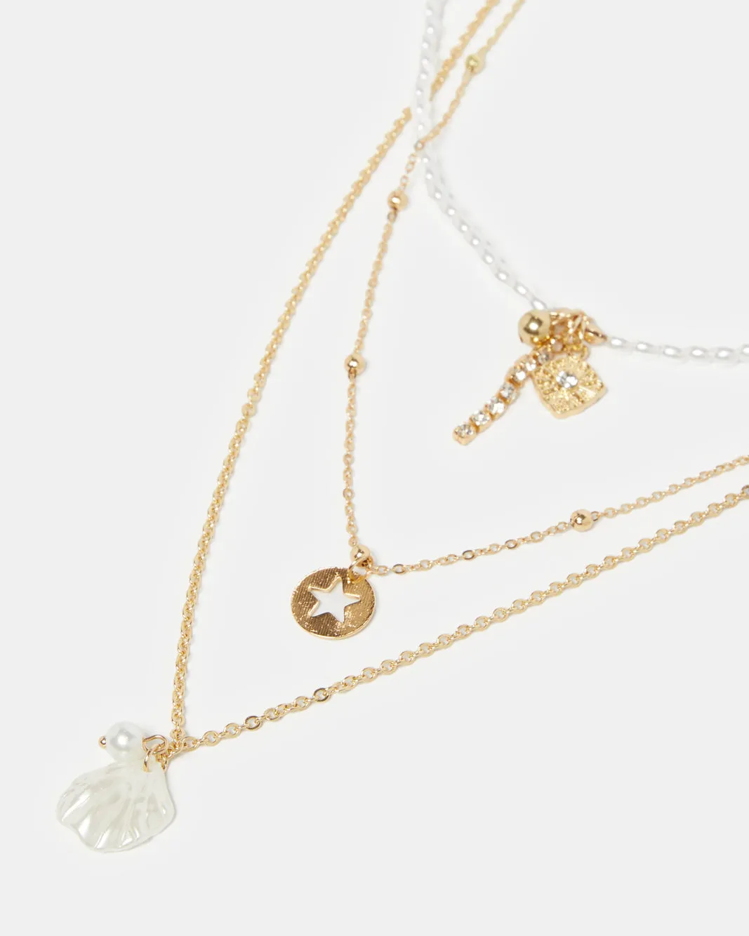 Women Gold Embellished Necklace sold by Redtag product image thumbnail 2