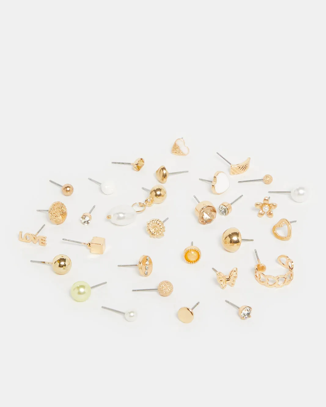 Women Gold Embellished Studs (Pack of 30) sold by Redtag product image thumbnail 2