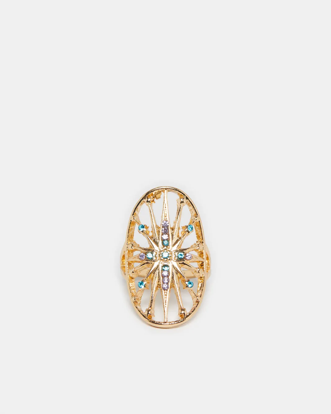 Women Gold Embellished Ring sold by Redtag product image thumbnail 3