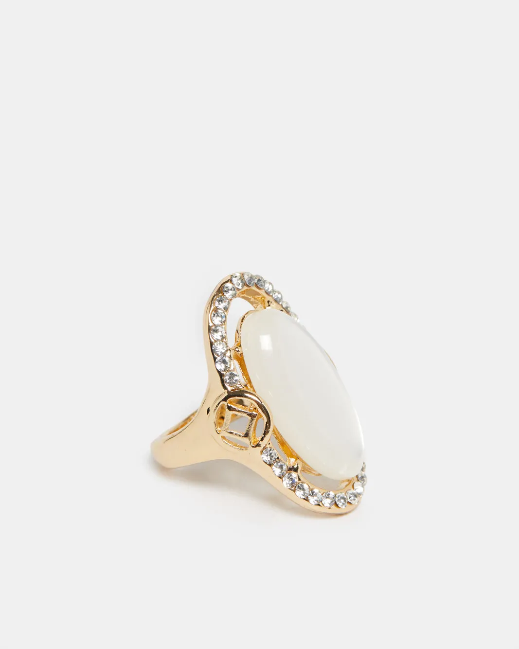 Women Gold Embellished Ring sold by Redtag product image thumbnail 3