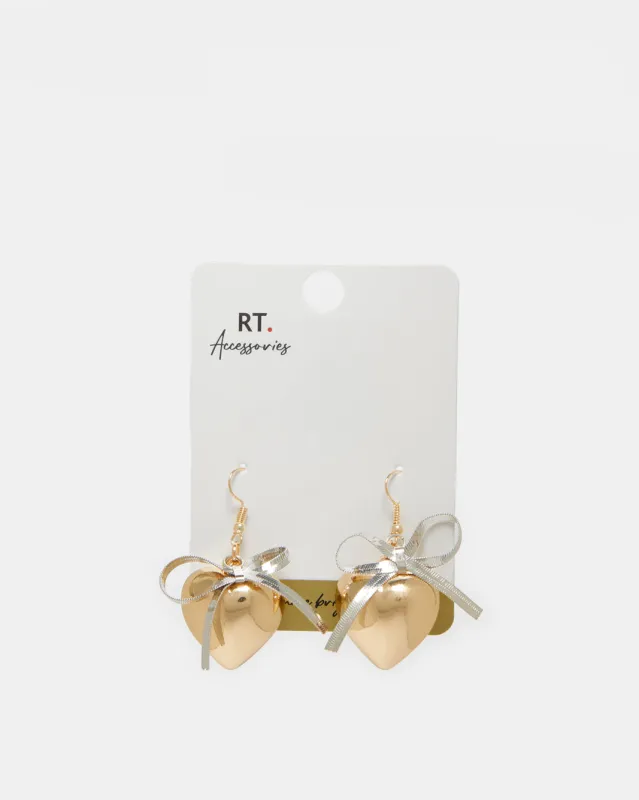 Women Gold Embellished Earrings sold by Redtag