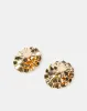 Women Gold Embellished Earrings sold by Redtag