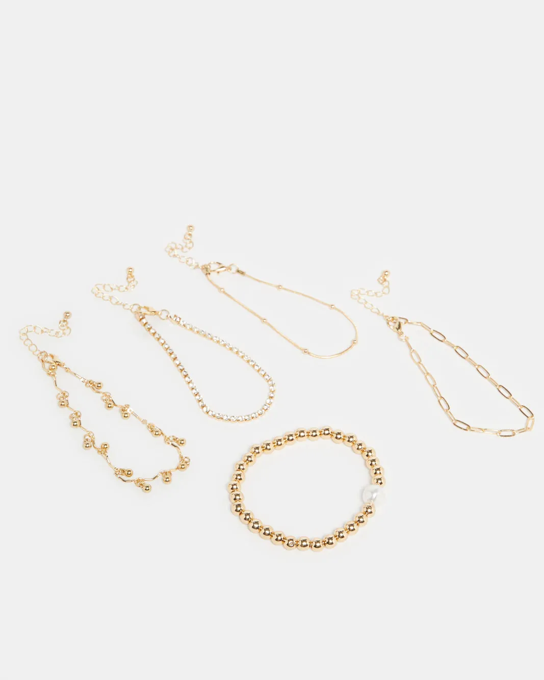 Women Gold Embellished Bracelets Set (5 Piece) sold by Redtag product image thumbnail 2