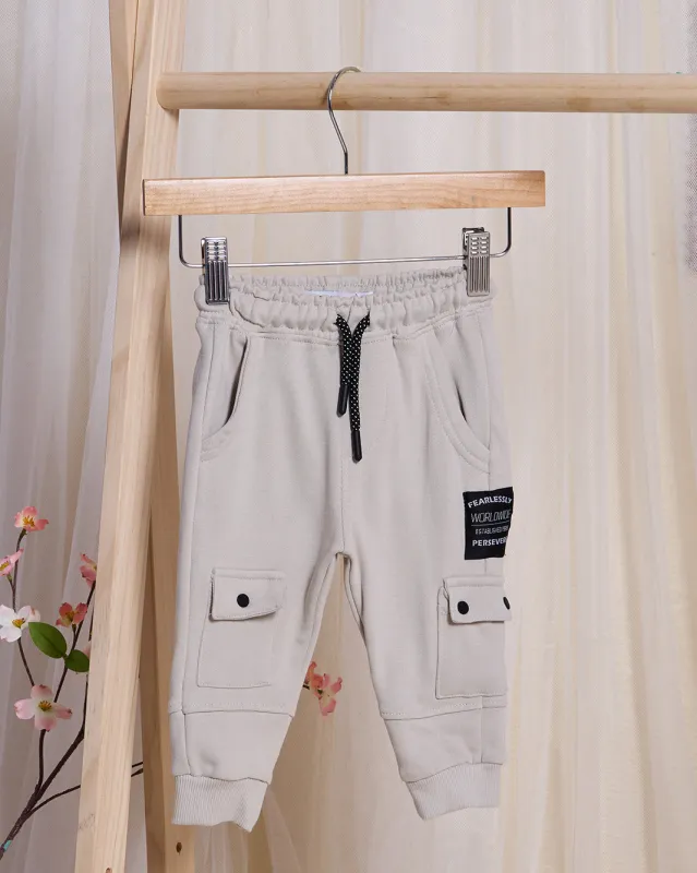 Infant Boys Grey Cargo Joggers sold by Redtag