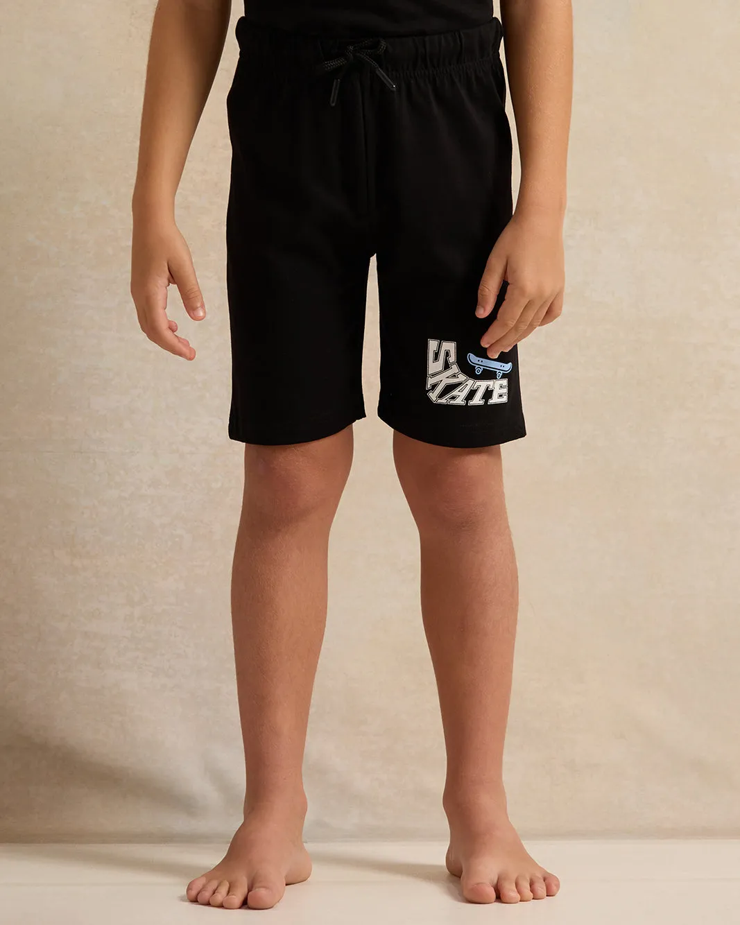 Boys Black All-Over Print Pyjama Set (2 Piece) sold by Redtag product image thumbnail 3