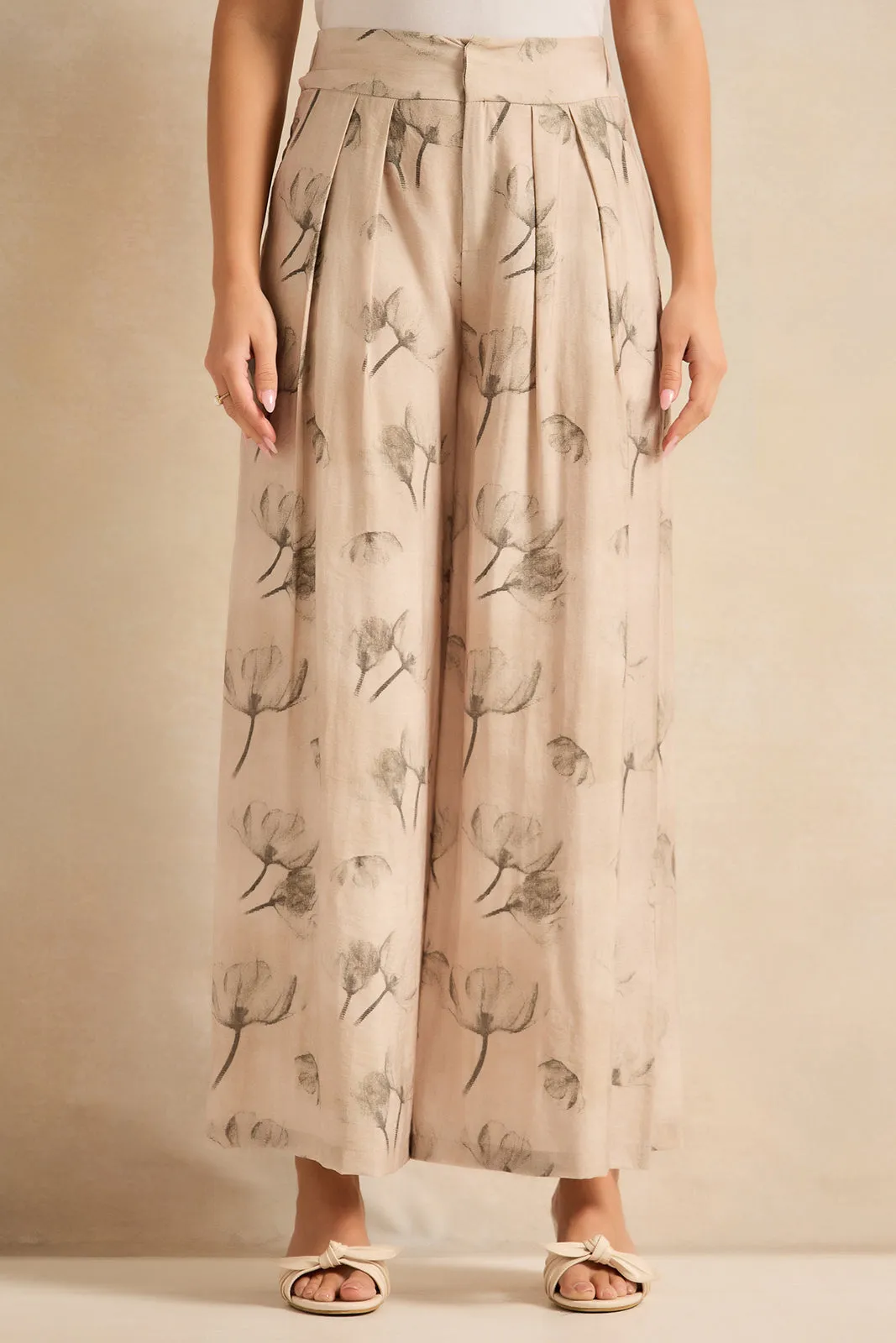 Women Printed Wide Leg Trouser sold by Redtag
