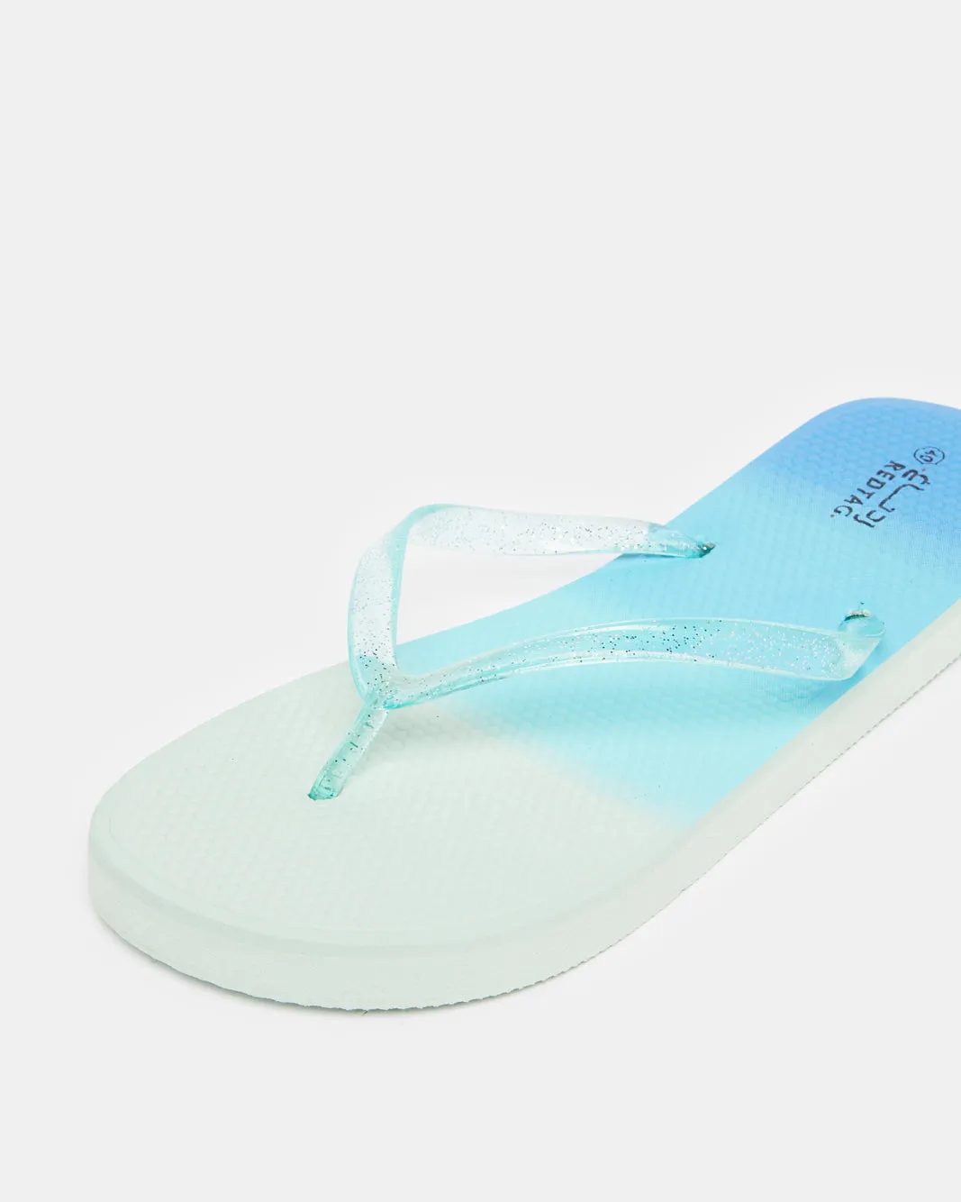 Women Blue Embellished Flip Flop sold by Redtag product image thumbnail 3