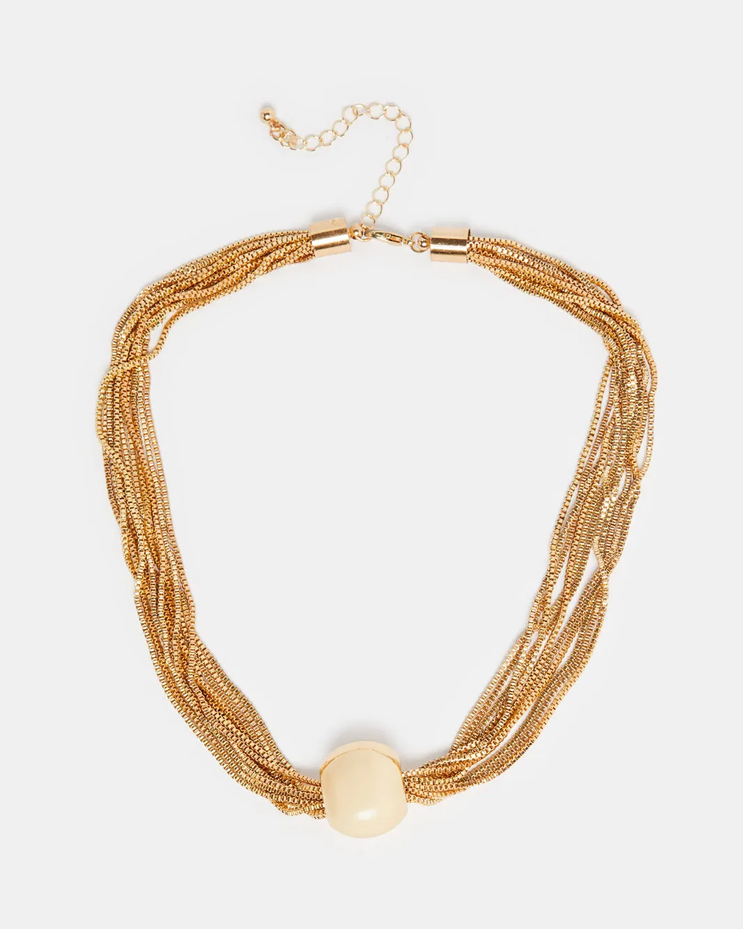 Women Gold Embellished Necklace sold by Redtag