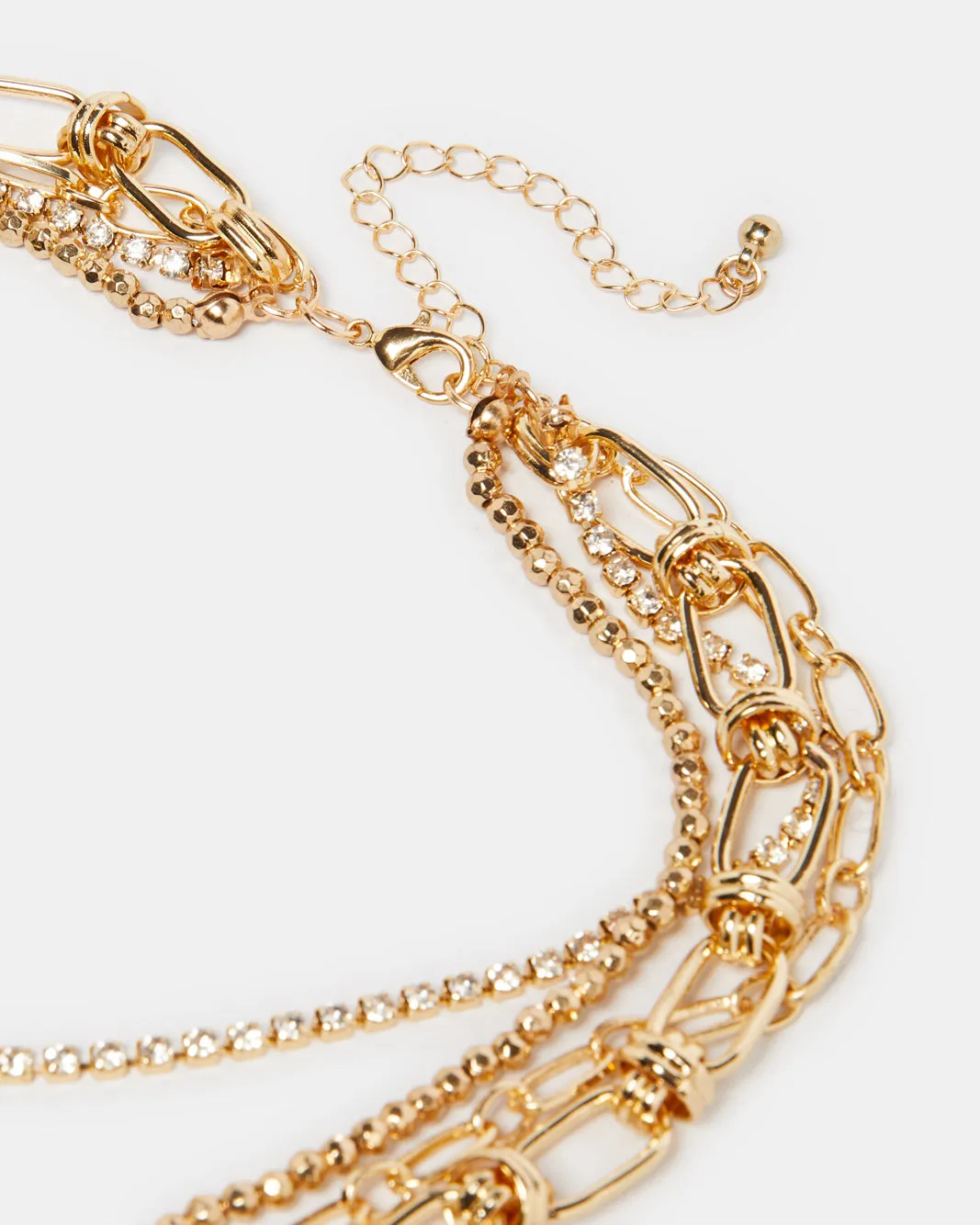 Women Gold Layered Necklace sold by Redtag product image thumbnail 3