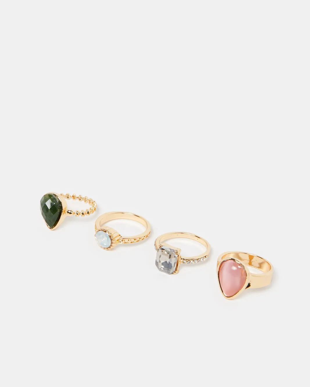 Women Gold Embellished Ring Set (4 Piece) sold by Redtag product image thumbnail 2