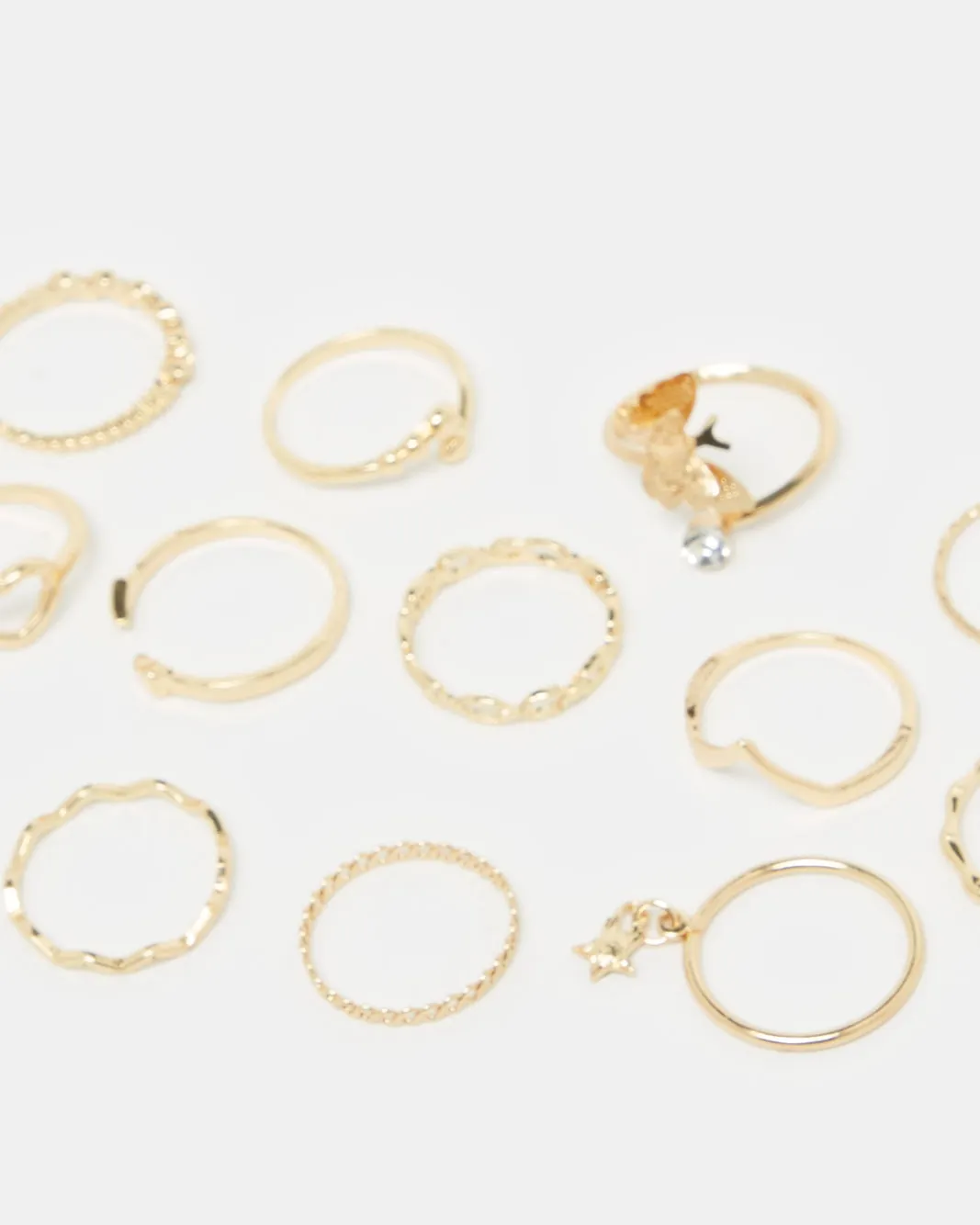 Women Gold Embellished Ring Set (13 Piece) sold by Redtag product image thumbnail 3