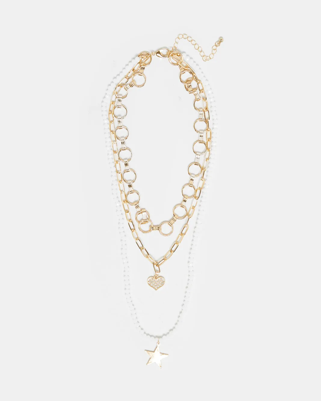 Women Gold Embellished Necklace sold by Redtag