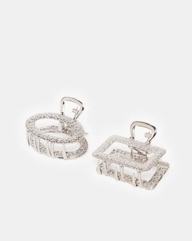 Women Grey Embellished Hair Clips (Pack of 2) sold by Redtag