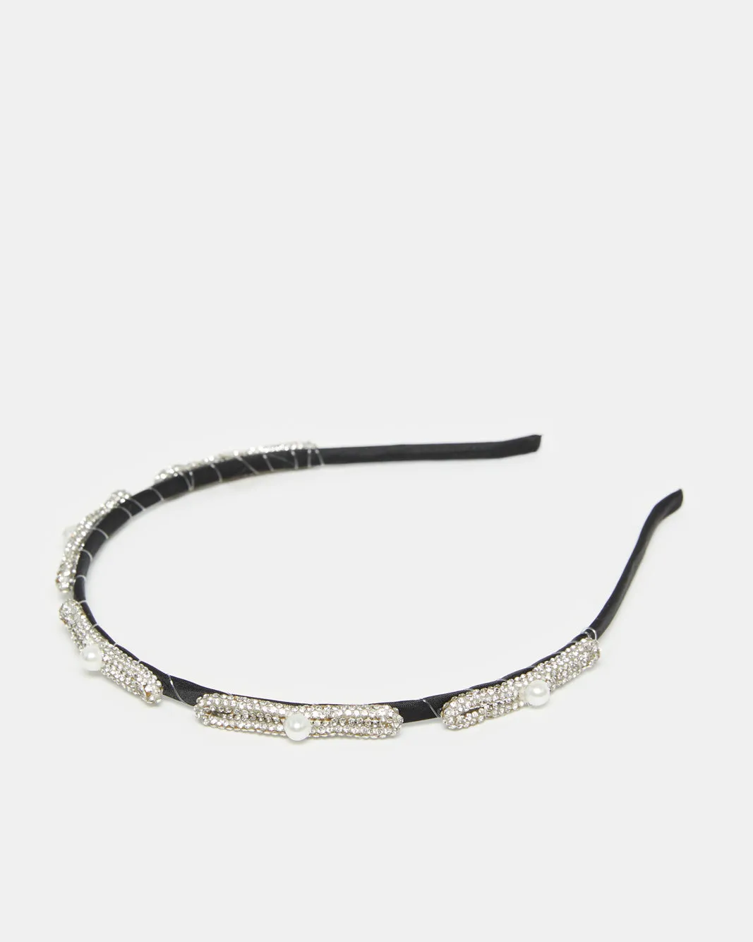 Women Black Embellished Headband sold by Redtag product image thumbnail 2