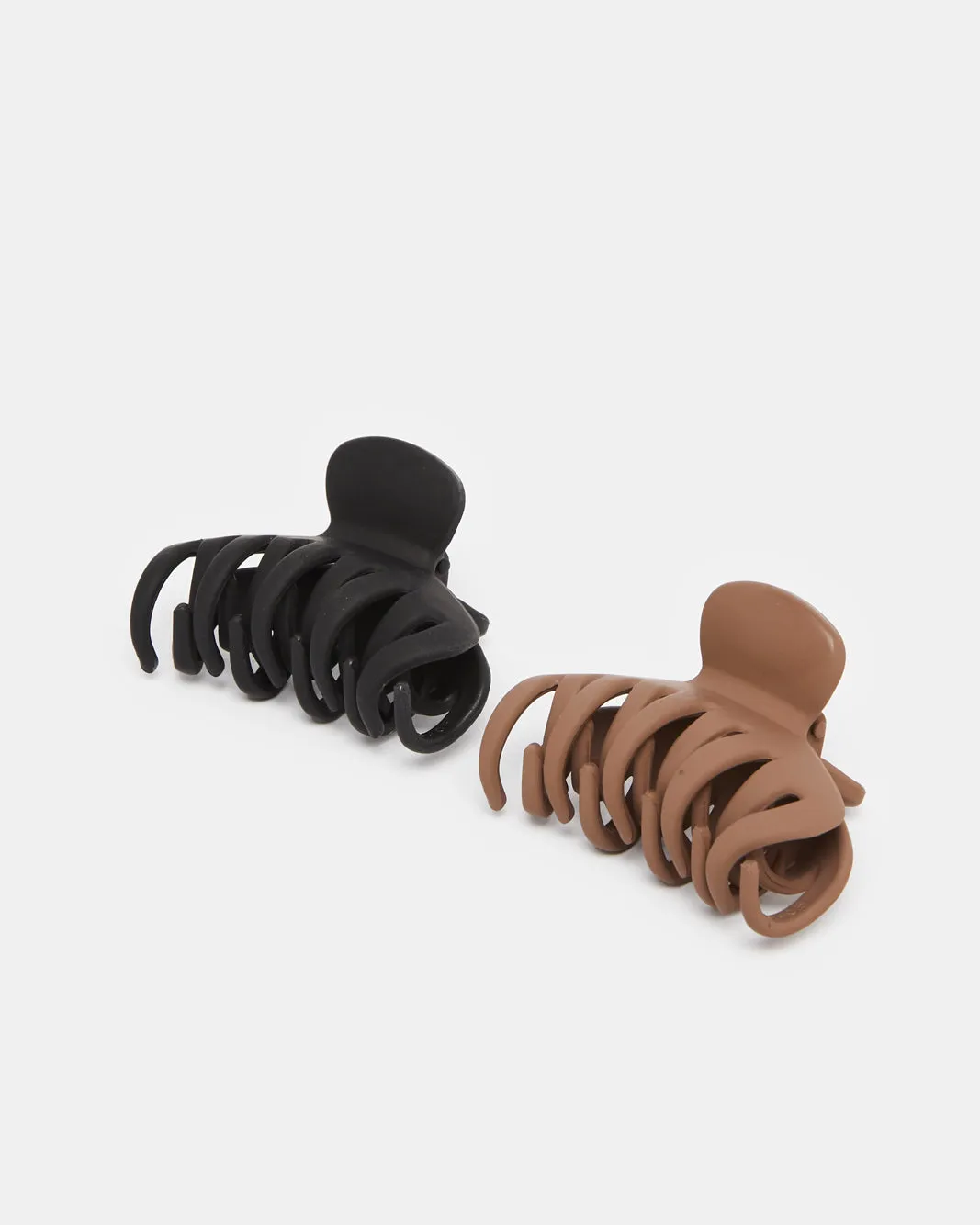 Women Brown And Black Hair Claw (2 Piece) sold by Redtag