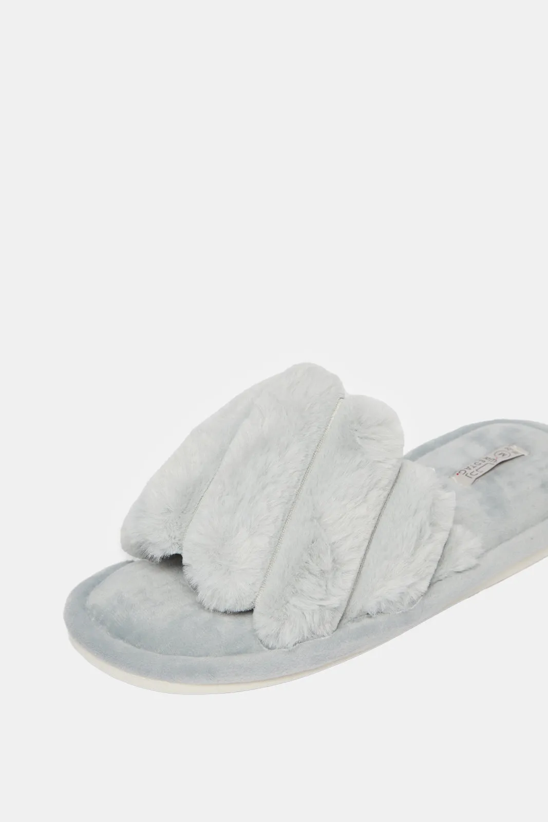 Women Grey Stitched Detail Slipper sold by Redtag product image thumbnail 3