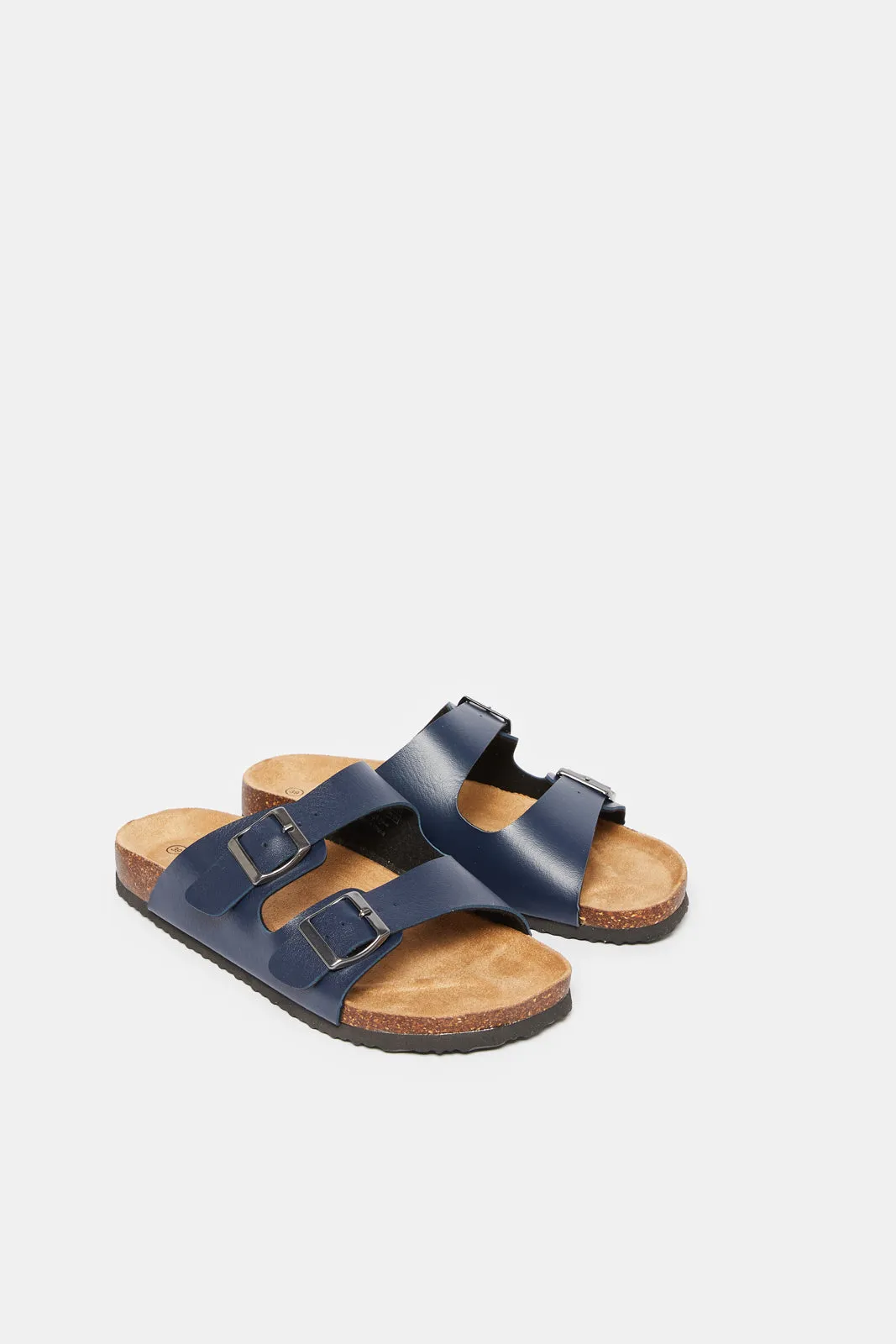 Senior Boys Navy Cork Sandals sold by Redtag product image thumbnail 2