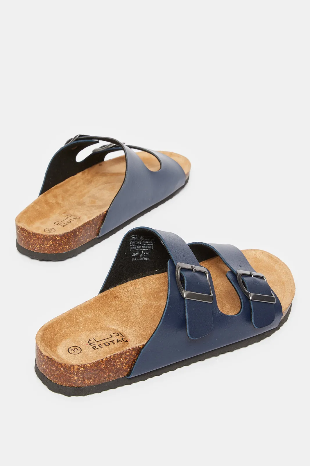 Senior Boys Navy Cork Sandals sold by Redtag product image thumbnail 4