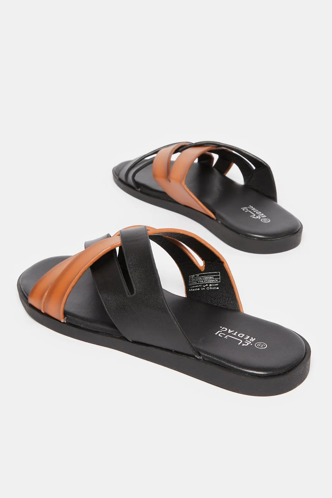 Senior Boys Black Cork Sandals sold by Redtag product image thumbnail 4