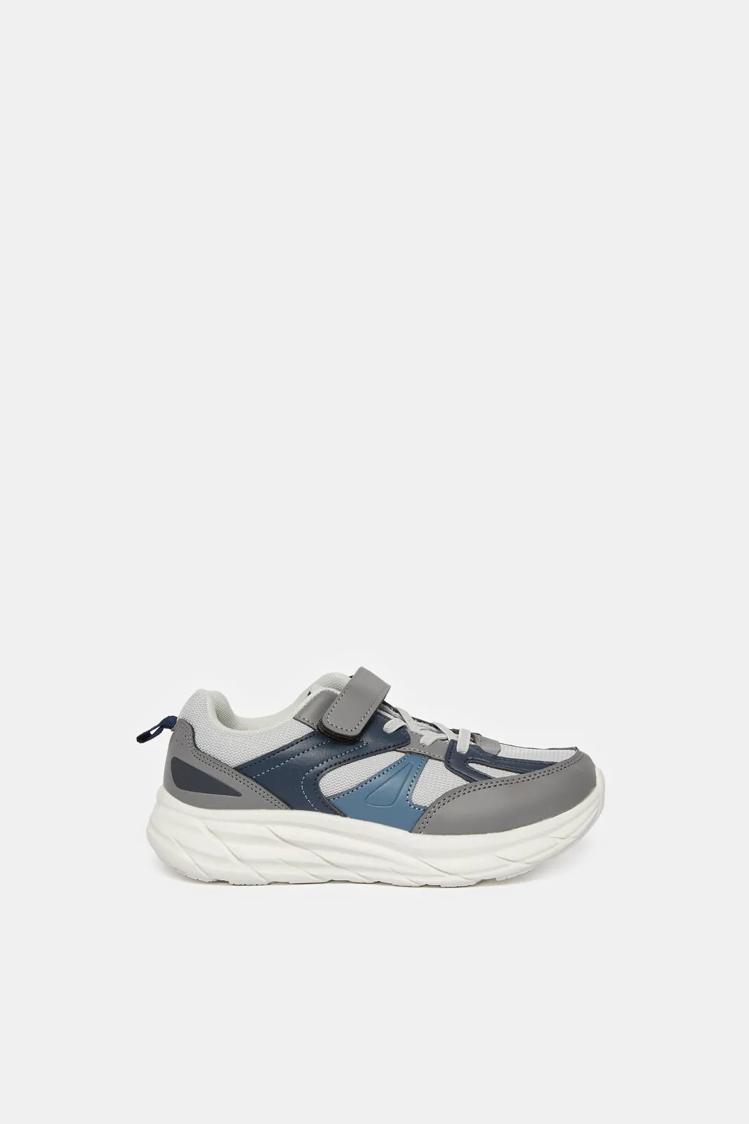 Senior Boys Grey Color Block Chunky Sneakers sold by Redtag