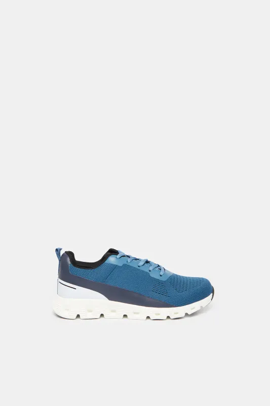 Senior Boys Blue  Fly knit Trainer sold by Redtag