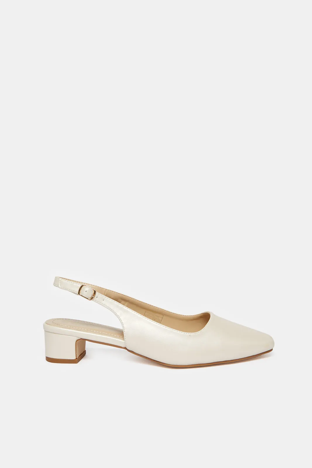 Women Cream Slingback Mule sold by Redtag