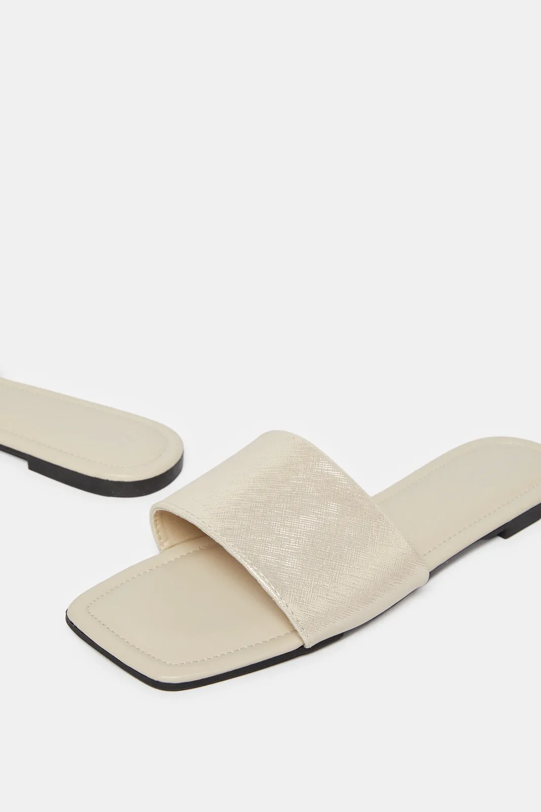 Women Silver Textured Mule sold by Redtag product image thumbnail 3