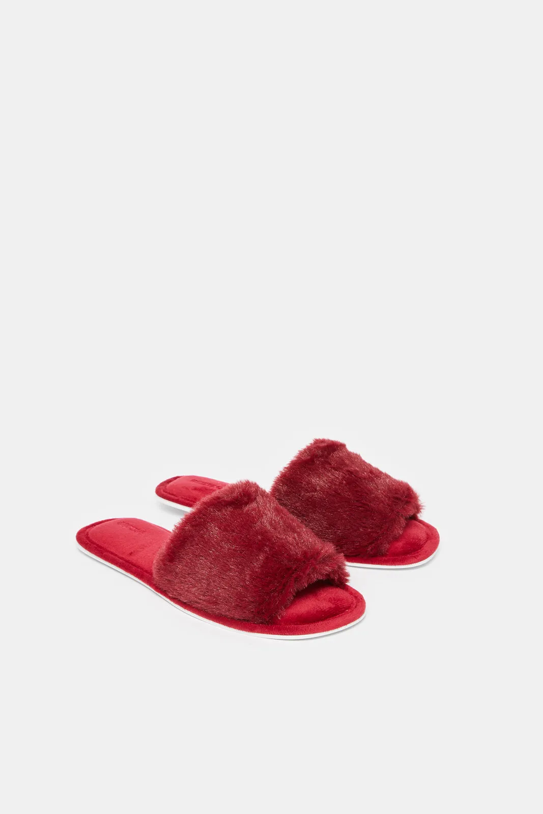 Women Burgundy Classic Slipper sold by Redtag product image thumbnail 2