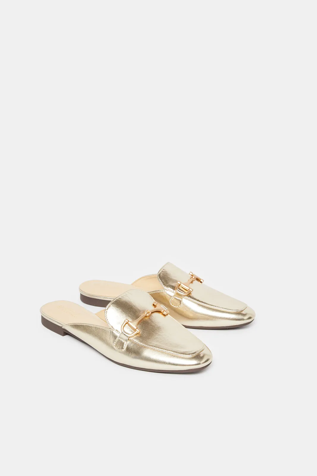 Women Gold Embellished Loafer Mule sold by Redtag product image thumbnail 2