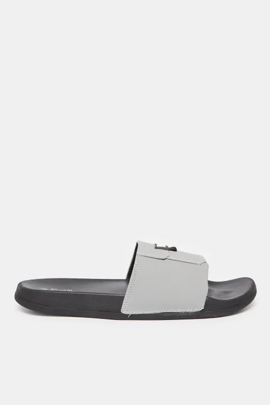 Men Grey Pocket Slides sold by Redtag